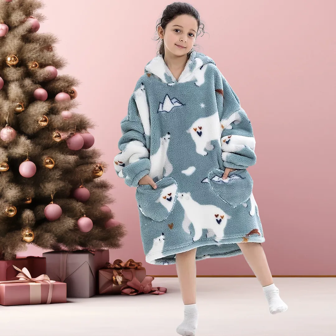Adorable Kids Blanket Hoodie