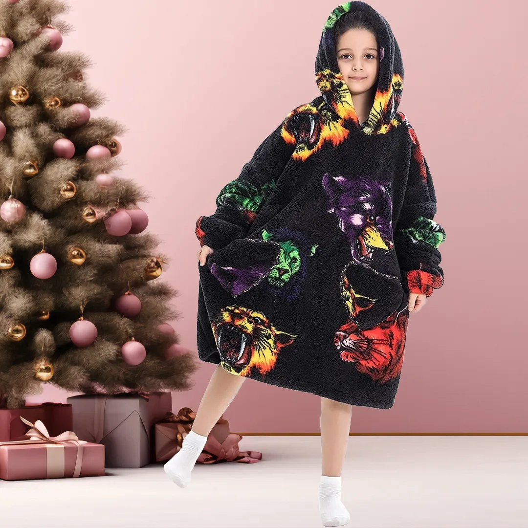 Cute Kids Blanket Hoodie