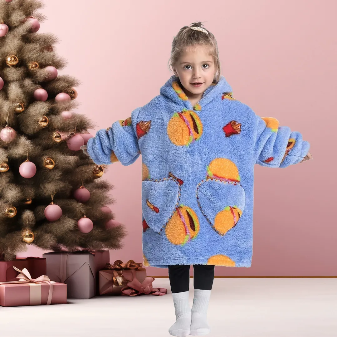 Cute Kids Blanket Hoodie
