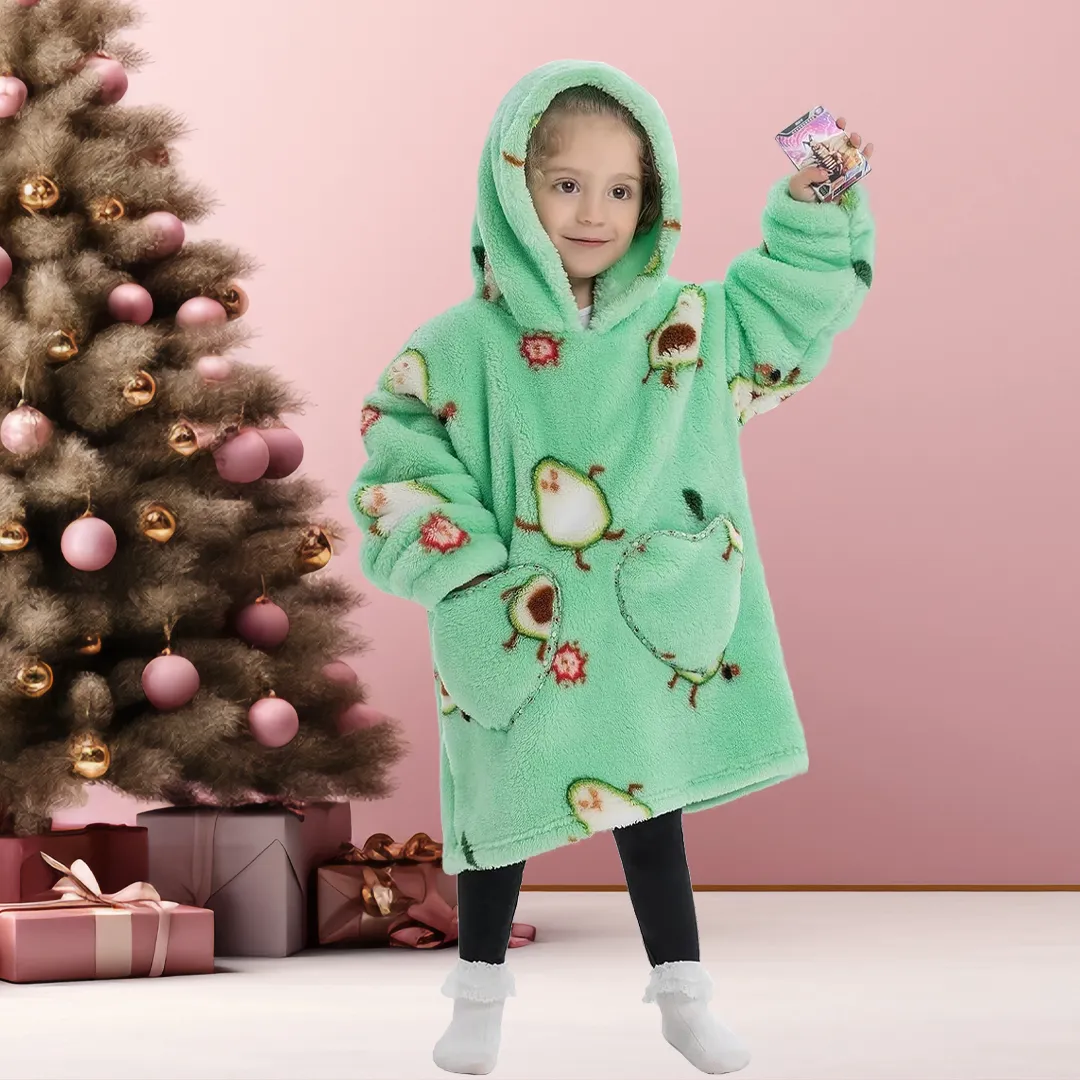 Cute Kids Blanket Hoodie