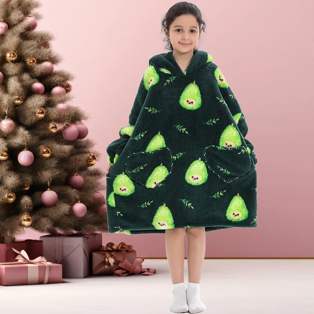Cute Kids Blanket Hoodie