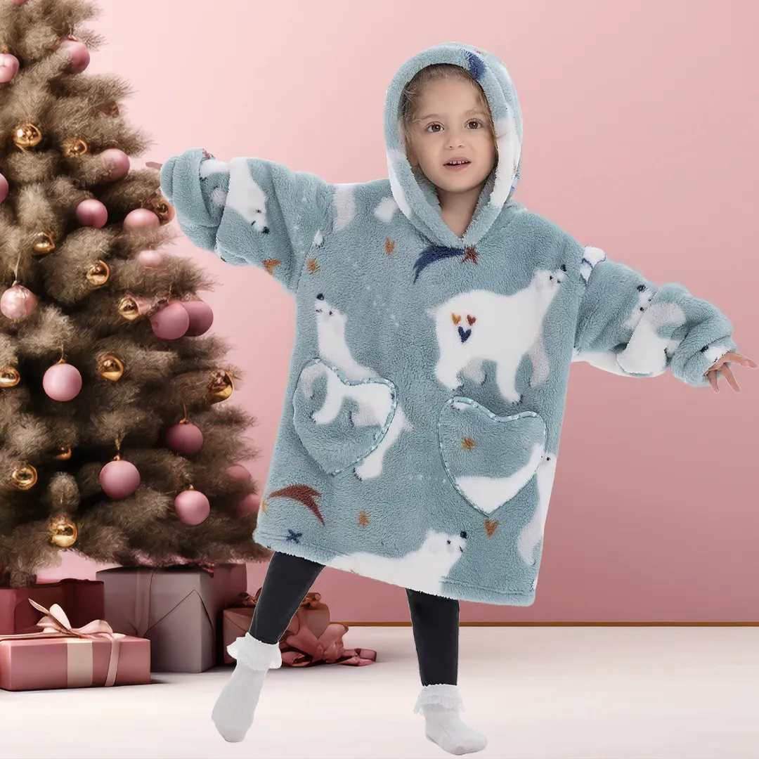 Cute Kids Blanket Hoodie