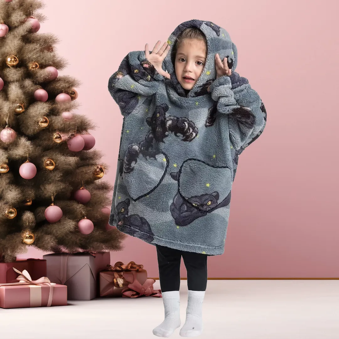 Cute Kids Blanket Hoodie