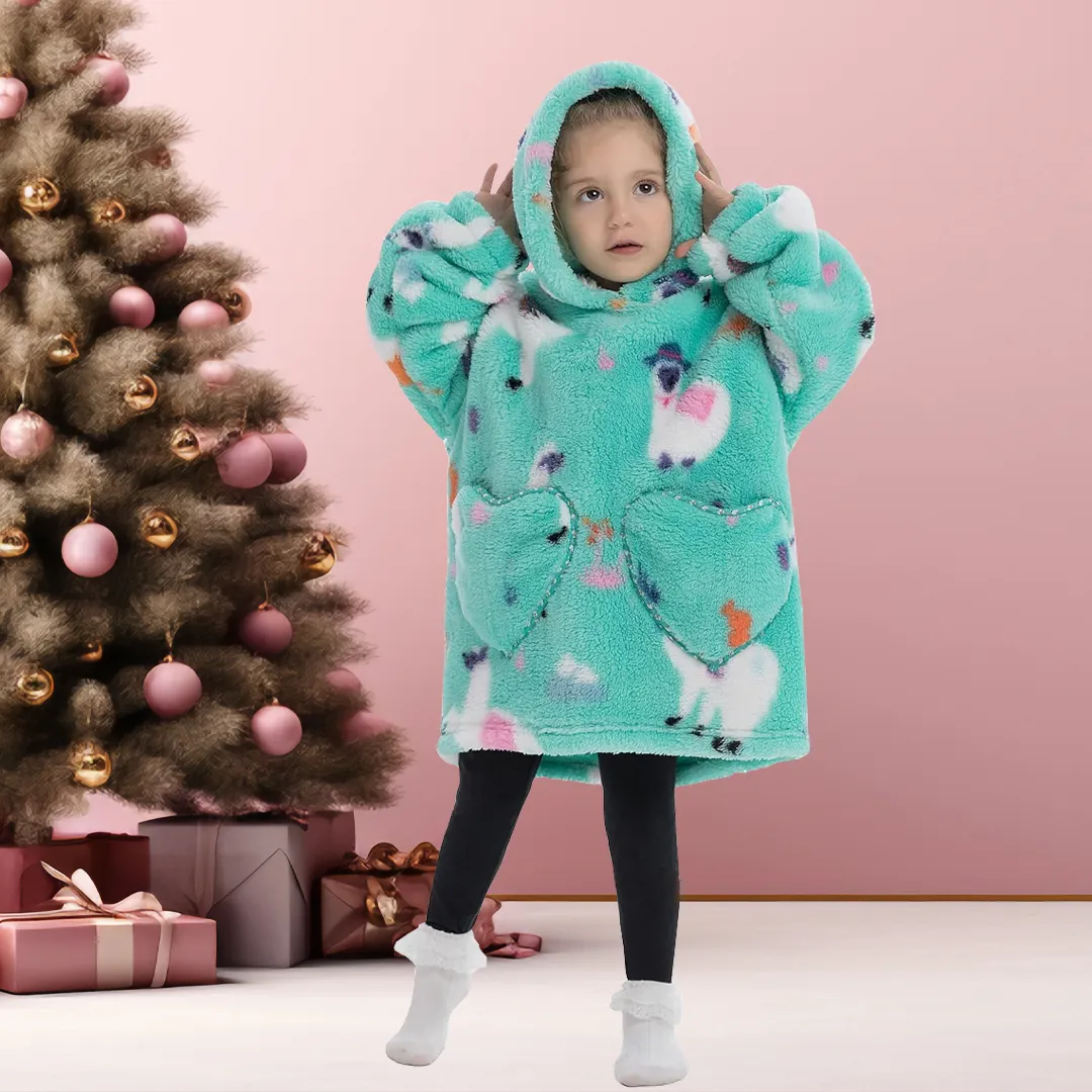 Cute Kids Blanket Hoodie