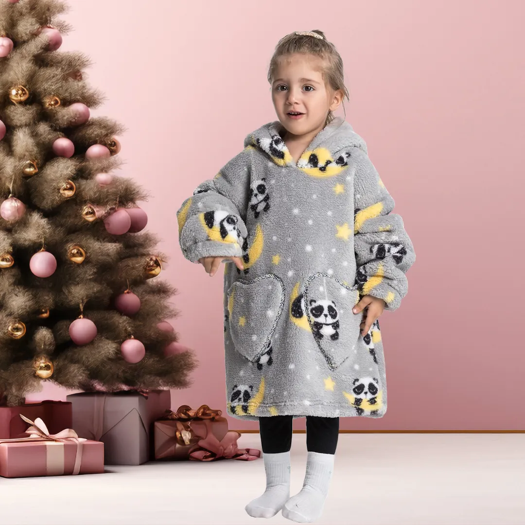 Cute Kids Blanket Hoodie