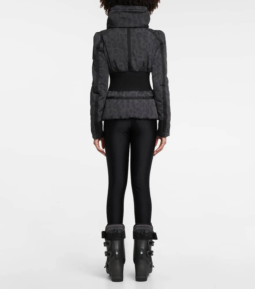 Jet Set Raffaella leopard-print ski jacket