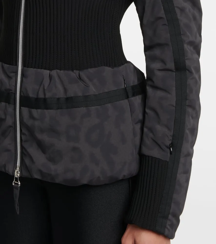 Jet Set Raffaella leopard-print ski jacket