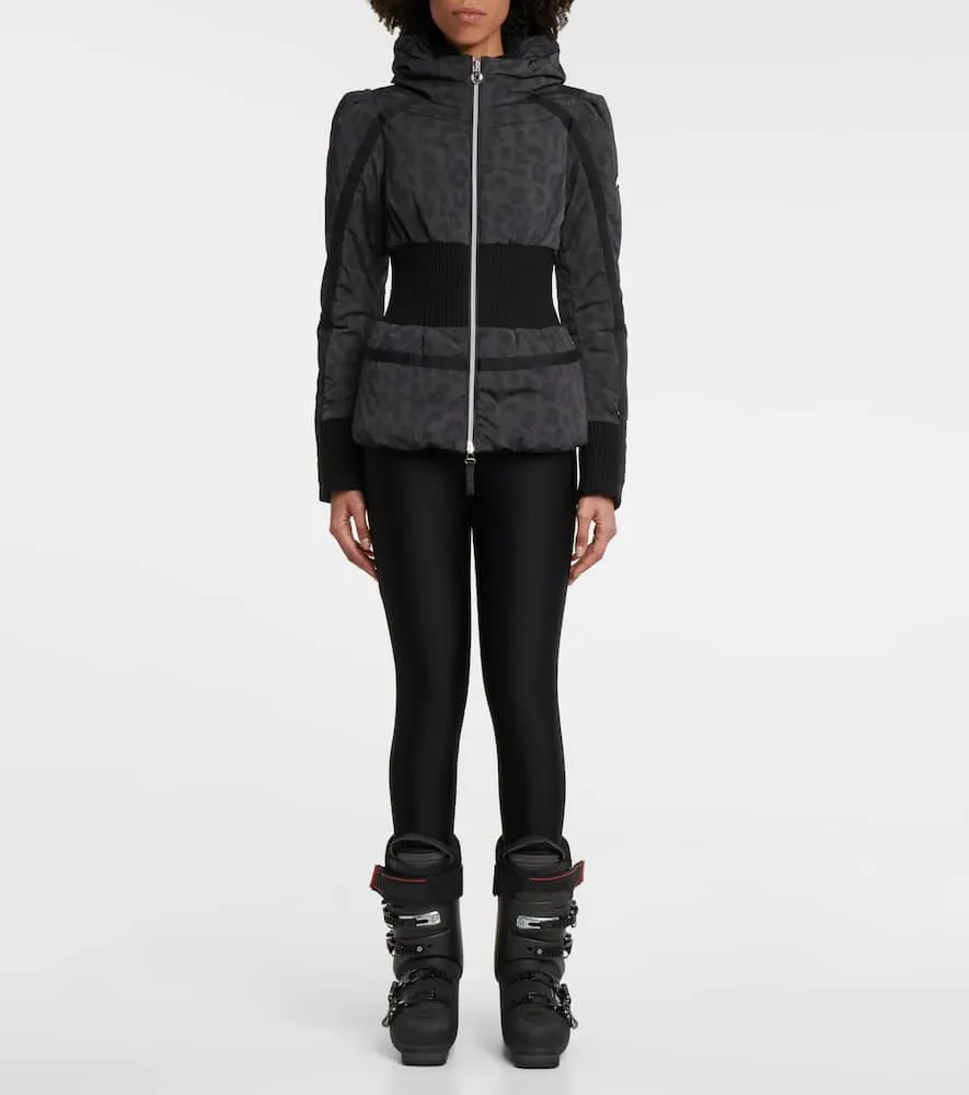 Jet Set Raffaella leopard-print ski jacket