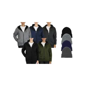 Men's & Women's 2x Classic or Tech Sherpa Hoodie   2x Beanie Hat